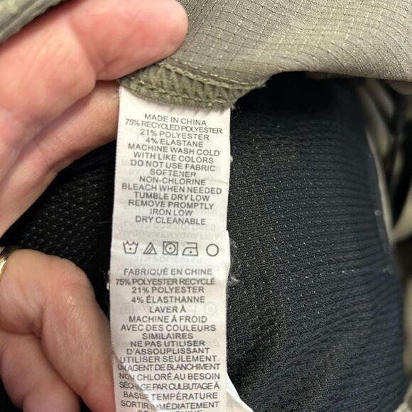 Prana Hybridizer Sage Green Rip Stop Flat Front Active Shorts Sz 34 X 10 - Picture 12 of 16